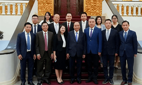 The Vietnamese Prime Minister met with representatives of Chinese-funded enterprises such as Gensheng Hosiery (Vietnam)